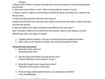 Science cover lessons for non  specialists - DNA Teachers' guide