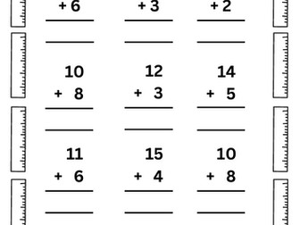 Addition within 20 worksheet