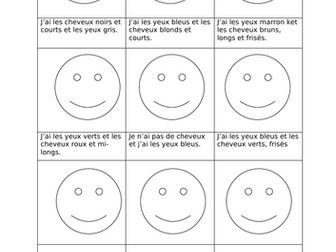 Les cheveux et les yeux