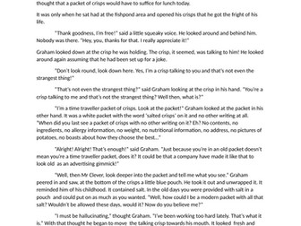 Time Traveller Crisps. Story writing idea for 9-11 year olds. Johnnie Young