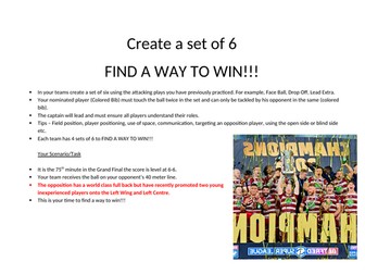 Rugby League Skill Games Booklet