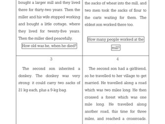 Puss in Boots word problems (no division)