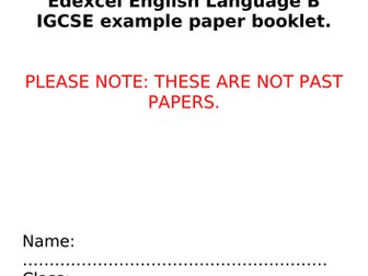 Practice Papers - Edexcel IGCSE English Language B