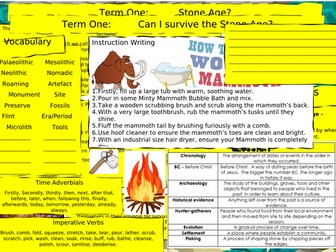 Stone Age Knowledge Organiser