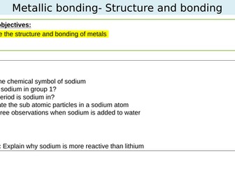Mettallic bonding