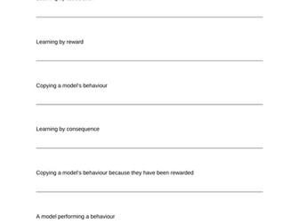 Learning Approach Definitions