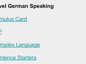 AQA A Level German: Speaking