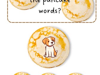 Pancake Day CVC Words Activity