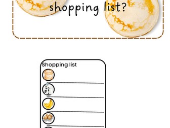 Pancake Day Shopping List
