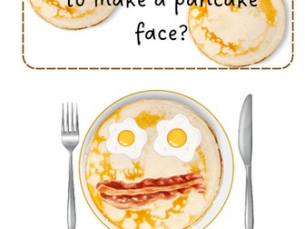 Pancake Day Cut and Stick Pancake Faces