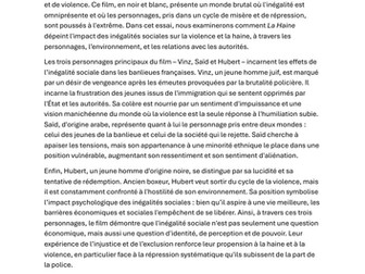 La Haine Model Essays