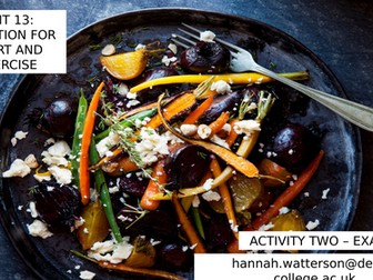 Unit 13: Nutrition for Sport & Exercise - BTEC L3 Sport Science