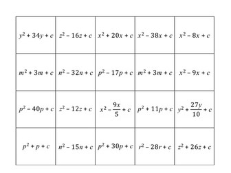 Completing the square-puzzle