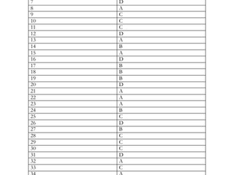Answers for MCQ's on National income statistics
