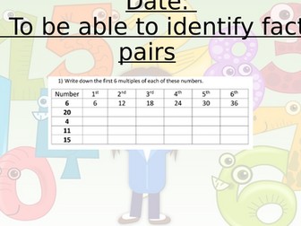 Multiplication and division unit Year 4