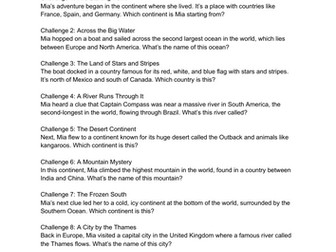 The Adventure of the Lost Explorer (Geography KS2)