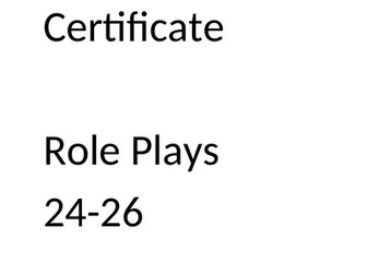 Leaving Cert Spanish Roleplay booklet