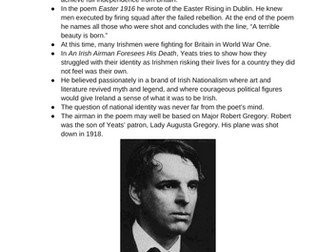 An Irish Airman Foresees his Death