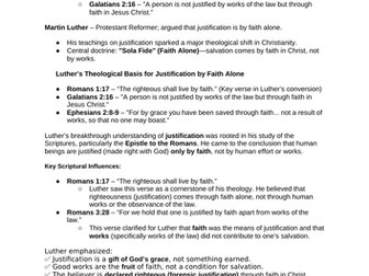 AQA ALevel Religious studies: Christianity- Justification of Faith and Works/Predestination