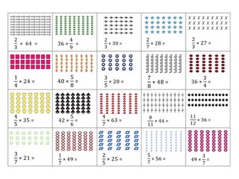 Fractions of amounts-puzzle