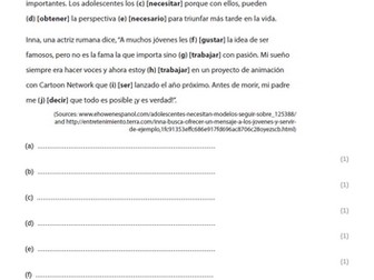 All grammar gap-fills and note taking- Spanish GCSE Edexcel International