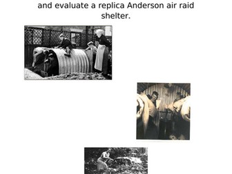Anderson air raid shelter D&T project