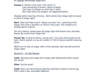 Year 6 End of Year Production script - Mary Poppins!