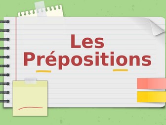 Les prépositions