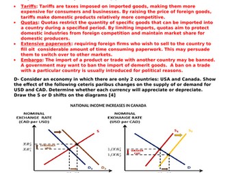 IGCSE Cambridge Economics (0987) Section 6 exam