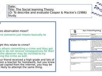 OCR Psychology - Key study Cooper & Mackie (1986)