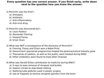 Health and the People Part 4 mastery quiz