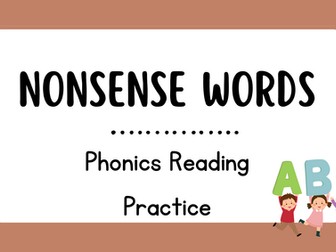 Phonics Phase 3 Nonsense words
