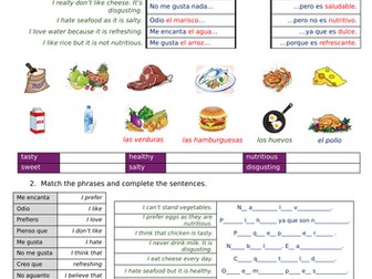 ¿Qué te gusta comer? - KS3 Spanish