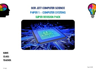 J277 OCR Computer Science Super Revision Guide A3 - Paper 1