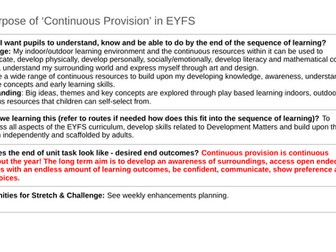 Full Spring 1 EYFS SEN Continuous Provision Planning