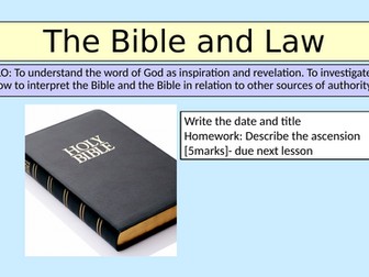 GCSE Christianity Bible and law