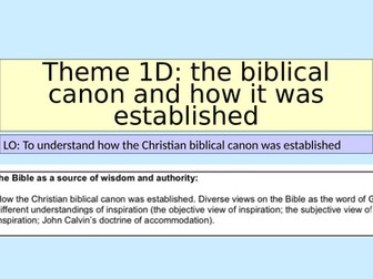 Alevel Christianity Theme 1DEF