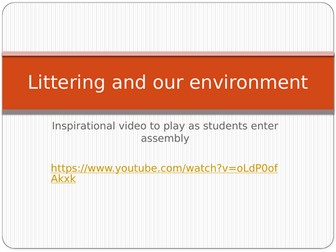 Assembly on littering