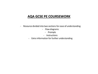 GCSE AQA Physical Education - Coursework framework