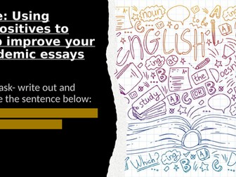 Improving Academic Essay Writing