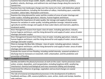 IGCSE Geography Revision Tracker