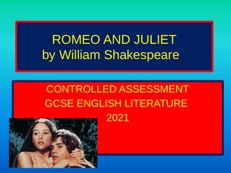 Romeo and Juliet 10 lessons for controlled assessment