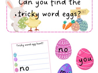 Tricky Word Easter egg hunt