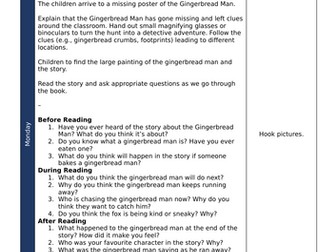 Writing Planning for 'The Gingerbread Man' (6- weeks)