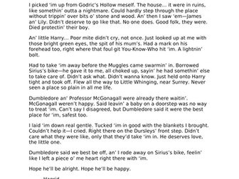 Harry potter reading