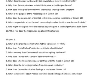 Reading Comprehension - Hunger Games