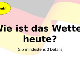 KS4 Starters - Year 10 German