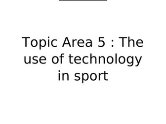 Cambridge National Sports Studies - TA5 Revision Guide and Exam Questions