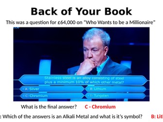 50 Chemistry Starters/Plenaries with Answers