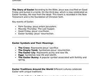 Easter Workbook